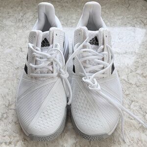 New Adidas White and Black Court Sneakers women’s size 9